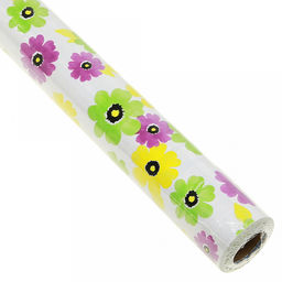 Пленка самоклеящаяся 0,45х2м "Витражная" "Цветик" зеленый "Junteng Plastics" (Китай)