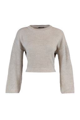 Tas Crop Genis Kal?p Ispanyol Kol Triko Kazak TWOAW20KZ0743