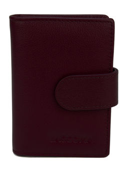 LACCOMA визитница 708-57-красное вино натуральная кожа полиэстр