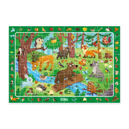 ElBascoKids / Пазл на внимательность Зимняя деревня 80 элементов - El`BascoKids фото 20