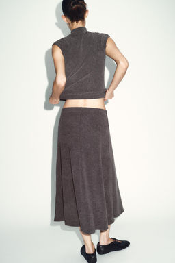 FALDA SOFT CAPA / marr?n vigor? - Zara фото 5