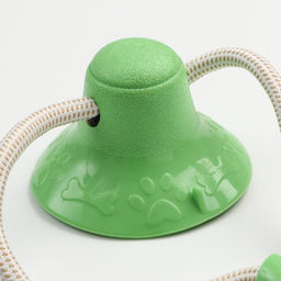 Игрушка для собак Кольца с шипами на присоске, 40 см, зелёная/голубая/красная - Пижон фото 6