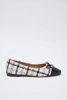 Cok Renkli Tuvit Fiyonk Detayl? Badem Burun Kad?n Babet TAKSS25BE00000