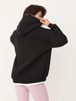 =Утепленное худи с начесом свободного силуэта - NEVERLATE фото 2