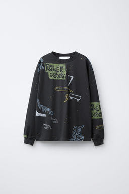 GRAFFITI PRINT T-SHIRT