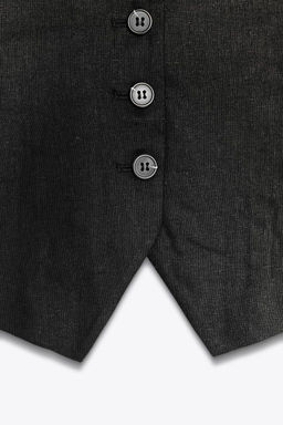 LINEN BLEND TAILORED WAISTCOAT - Zara фото 10