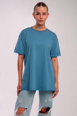 Арт. 31122 Футболка женская 44-52 (5 шт) Цвет:Голубой - Калинка фото 8