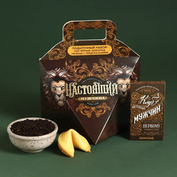 Набор Побед и свершений: чай чёрный 20 г., шоколад молочный 27 г., печенье с предсказанием 18 г (3 шт. х 6 г).