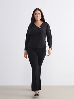 Dar Fit ?spanyol Pa?a Kad?n Pantolon