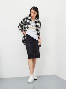 Женская джинсовая юбка