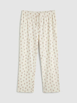 Kalp Desenli Kad?n Pijama Alt?