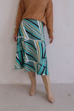 Юбка А-силуэта с принтом - Martichelli фото 21