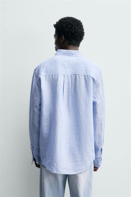 CAMISA REGULAR FIT LINO - ALGOD?N / rayas