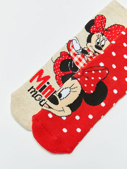 Minnie Mouse Desenli K?z ?ocuk Havlu Soket ?orap 2li - Waikiki фото 3