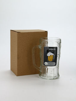 Кружка пивная стеклянная «Пивко», 500 мл, 18+