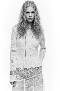 MATCHING POINTELLE KNIT CARDIGAN - Zara фото 2