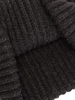 Шапка муж. шерсть+акр LB-A53125 d.grey/black