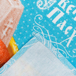 Полотенце пасхальное Доляна Светлой пасхи 35х602 см, 100% хл, рогожка 162г/м2  фото 9