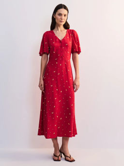 Платье миди с треугольным вырезом ZR2605012914-209 / Zarina  фото 4