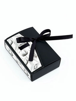 Цена за 5 шт. Коробка под бижутерию Чёрно-белая, 12?8.5?3 см