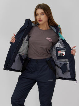 Горнолыжный костюм женский зимний голубого цвета 02819Gl