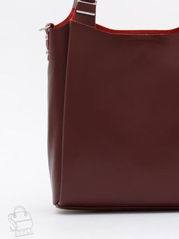 Сумка женская кожаная 1013M wine red Polina&Eiterou  в Новосибирске