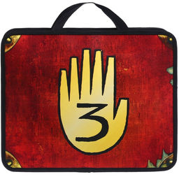 Папка пластиковая с ручками А4, на молнии, 75×330×260 мм, Гравити Фолз