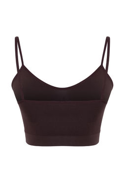 TRENDYOLMILLA Siyah Seamless/Dikissiz Balensiz Ip Ask?l? Orme Bustiyer THMAW21BS0002  фото 14