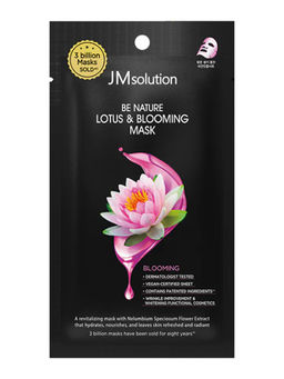 Jmsolution Маска тканевая для комплексного ухода с экстрактом лотоса / Be Nature Lotus & Blooming Mask, 24 мл