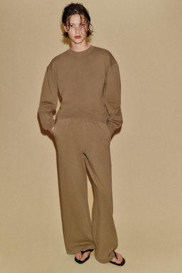 PANTAL?N ANCHO EFECTO LAVADO / Topo - Zara фото 4