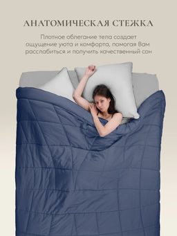 Одеяло Cloud Cool Captains Blue 150х200см всесезонное 200г/м2 ЕС-8002 - Espera фото 4