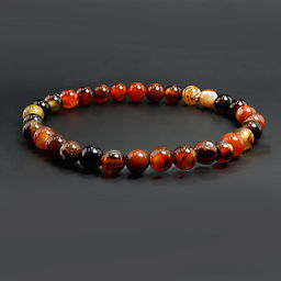 Браслет из камня Сердоникс 6мм помогает находить людям свою вторую половинку и дарует счастье