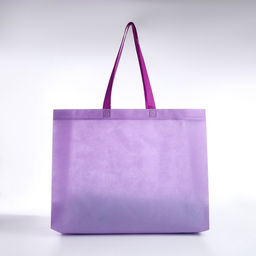 Цена за 2 шт. Сумка пляжная без застёжки, 45×12×35 см, однотонная, сиреневая