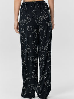 Комплект домашний женский черный с принтом - Mark formelle фото 5