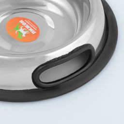 Миска с нескользящим основанием округлая с ручкой, 470 мл - Пижон фото 2