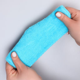 Напяточники для педикюра, увлажняющие, махровые, с силиконовой вкладкой, один размер, голубые