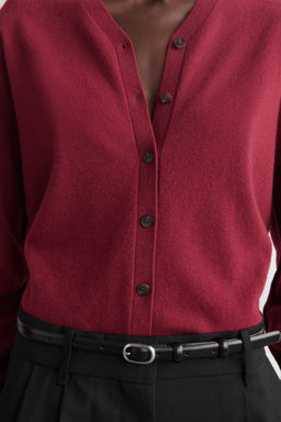 C?RDIGAN CON CUELLO DE PICO DE LANA MERINO - H&m фото 7