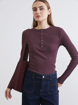 Bisiklet Yaka Fitilli Kad?n Body