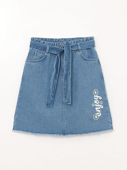 Beli Lastikli K?z ?ocuk Jean Etek