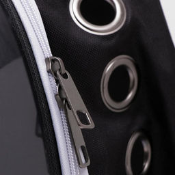 Рюкзак для переноски животных прозрачный, 31 х 28 х 42 см, чёрный - Пижон фото 7