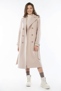 01-10880 Пальто женское демисезонное (пояс)