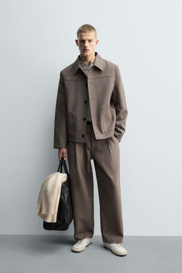 BALLOON FIT PLEATED TROUSERS