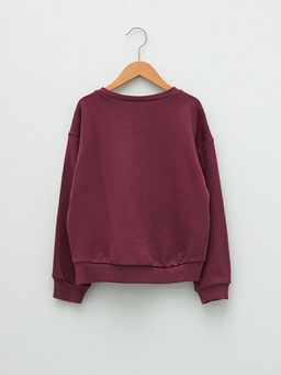 Bisiklet Yaka Minnie Mouse Nak??l? Uzun Kollu K?z ?ocuk Sweatshirt - Waikiki фото 2