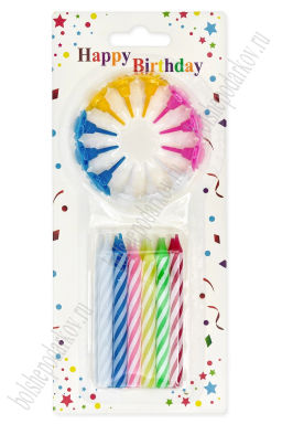 Свечи праздничные (12 шт) SF-7830, №22