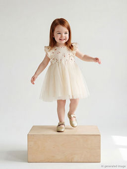 ?i?ekli F?rf?rl? K?z Bebek T?t? Elbise