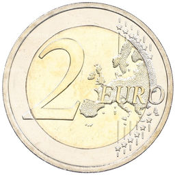 Монета 2 евро 2024 года Словакия 100 лет Кошицкому марафону
