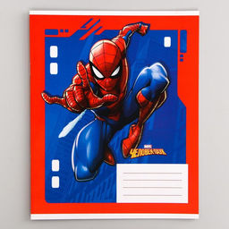 Цена за 20 шт. Тетрадь в клетку 12 листов, 5 видов МИКС, обложка мелованный картон, Человек-паук - Marvel фото 7