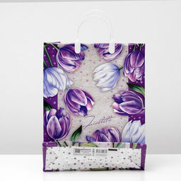 Цена за 10 шт. Пакет Фиолетто, мягкий пластик, 30?40 см, 150 мкм