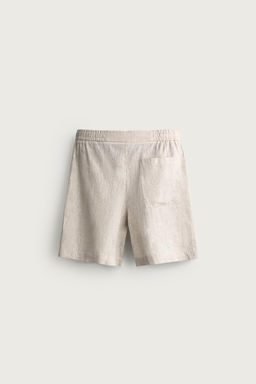BERMUDA RELAXED FIT 100% LINO / Beige claro - Zara фото 11