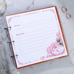 Книга пожеланий в деревянной обложке Узоры - Долго и счастливо фото 4